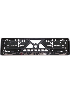 Number Plate Frame raised 3D embossed Zodiac sign SAGITTARIUS